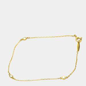 Pre Owned Tiffany & Co. Else Peretti Diamond By The Yard 18K Yellow Gold Diamond Bracelet 6.5