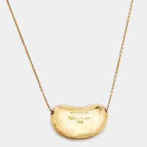 Tiffany & Co. Elsa Peretti Bean 18k Yellow Gold Pendant Necklace