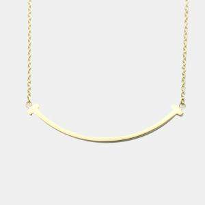 Tiffany & Co. Tiffany T Small 18K Yellow Gold Necklace 