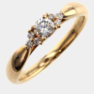 Tiffany & Co. Gold Metal 18K Diamond Harmony Ring EU 49