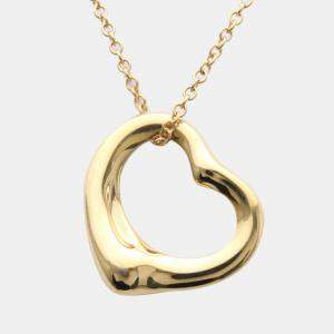 Tiffany & Co. Elsa Peretti Open Heart 18K Rose Gold Necklace