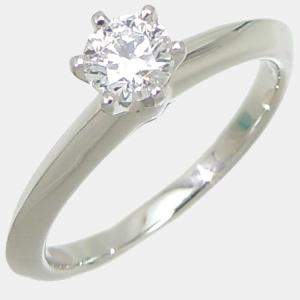 Tiffany & Co. Tiffany Setting Platinum Diamond Ring EU 45