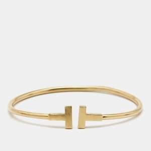 Tiffany & Co. Tiffany T Wire 18k Yellow Gold Bracelet