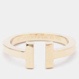 Pre Owned Tiffany & Co. Twire 18K Rose Gold Ring EU 55