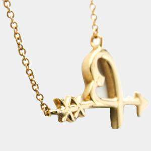 Tiffany & Co. Paloma Picasso Heart Arrow Graffiti 18K Rose Gold Necklace