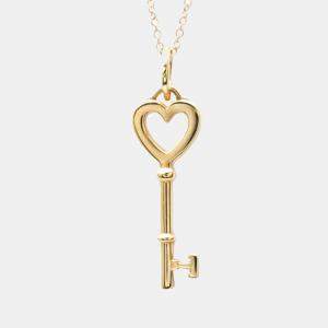 Tiffany & Co. heart key 18K Yellow Gold Necklace 