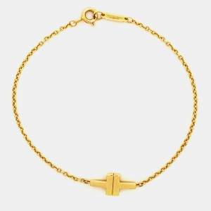Tiffany & Co. Double T 18k Yellow Gold Bracelet