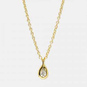 Tiffany & Co. Diamonds by the Yard Pear Shape 18K Yellow Gold Diamond Necklace