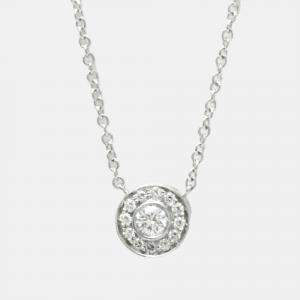 Tiffany & Co. Circlet Mini Platinum Diamond Necklace