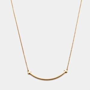 Tiffany & Co. T Smile 18k Rose Gold Small Model Necklace