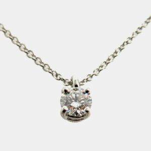 Tiffany & Co. Solitaire Platinum Diamond Necklace 