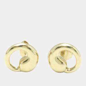Tiffany & Co. 18K Yellow Gold Eternal Circle Stud Earrings