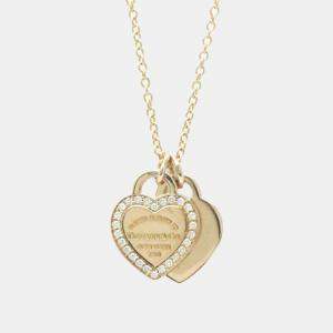 Tiffany & Co. 18K Rose Gold and Diamond Return To Tiffany Pendant Necklace