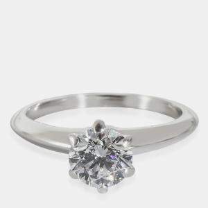 Tiffany & Co. Diamond Engagement Ring in Platinum D IF 1.05 CTW