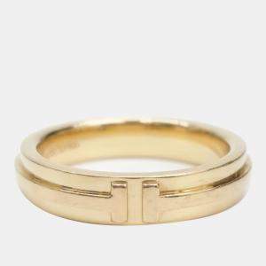 Tiffany & Co. 18K pink Gold T Narrow Ring Korean size 18.5 EU 58/59