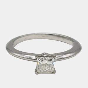 Tiffany & Co. platinum 0.43ct Diamond Ring K12 EU 52