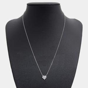 Tiffany & Co. Platinum Diamond Sentimental Heart Necklace