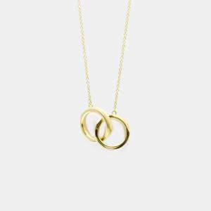 Tiffany & Co. 18K Yellow Gold 1837 Interlocking Circles Pendant Necklace