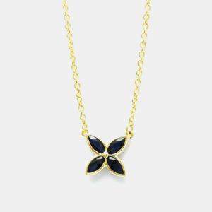 Tiffany & Co. 18K Yellow Gold Sapphire Victoria Pendant Necklace