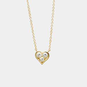Tiffany & Co. 18K Rose Gold and Diamond Heart Pendant Necklace