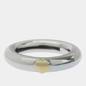 Tiffany & Co. 18K White Gold Heart Ring EU 48