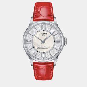Tissot Red Leather Watch 32 mm