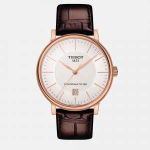 Tissot Brown Leather Watch 40 mm