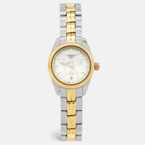 Tissot Mother Of Pearl Two-Tone Stainless Steel PR100 T101.010.22.111.00 Women's Wristwatch 25 mm