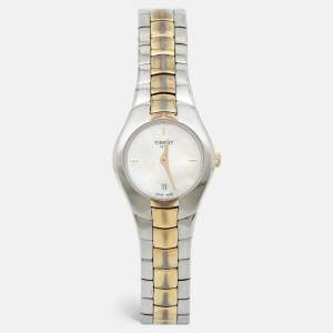 Tissot Mother Of Pearl Two-Tone Stainless Steel T-Round T096.009.22.111.00 Women's Wristwatch 26 mm