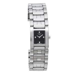 Pre Owned Tissot Black Stainless Steel Classic L804K Women's Wristwatch 21 mm