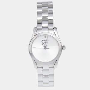 Tissot Silver Stainless Steel Wave T112.210.11.031.00 Women's Wristwatch 30 mm