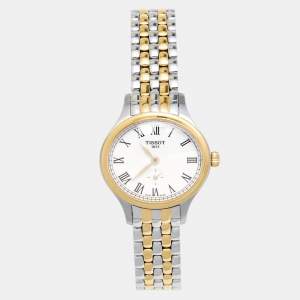 Tissot White Two Tone Stainless Steel Bella Ora T103110 Women's Wristwatch 28 mm
