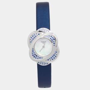 Tissot Mother of Pearl Stainless Steel Satin Precious Flower T03.1.235.80 Women's Wristwatch 30 mm
