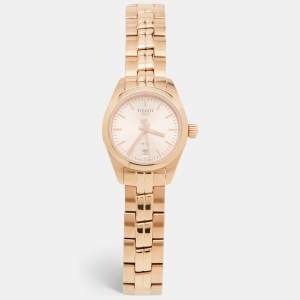 Tissot Champagne Rose Gold Plated Stainless Steel PR100 T101.010.33.451.00 Women's Wristwatch 25 mm