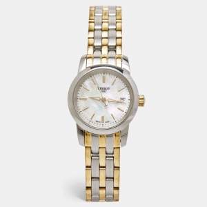 Tissot Mother of Pearl Two Tone Stainless Steel Classic Dream T033.210.22.111.00 Women's Wristwatch 28 mm