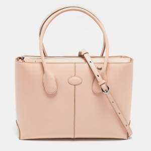 Tod's Beige Leather D-Bag Satchel