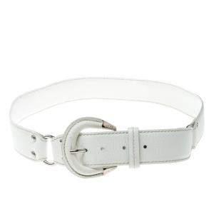 Tod's White Leather Belt 95 CM