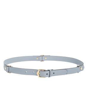 Tod's Ash Blue Leather Buckle Belt 85CM