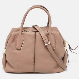 Tod's Old Rose Leather D Bowler Bag