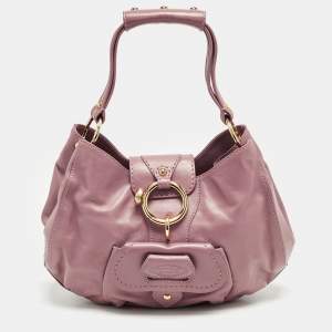 Tod's Pink Leather Front Pocket Shoulder Bag