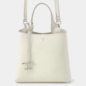 Pre Owned Tod'S Leather Bag Mini White Leather Size Mini