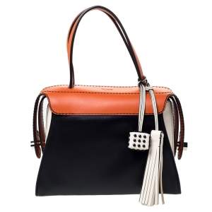 Tod's Tri Color Leather Twist Satchel