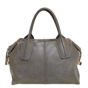 مملوكة مسبقًا Tod's Olive Green Leather D-Styling Shopper Tote