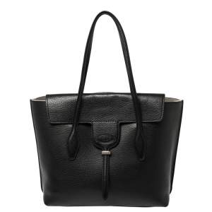 Pre Owned Tod's Black Leather Medium Joy Tote