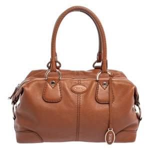 Tod's Brown Leather Restyline Satchel