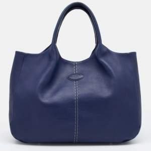 Tod's Blue Leather Tote