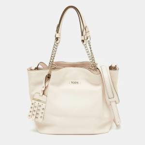 Pre Owned حقيبة يد توتس تودز ميني فلور جلد وردي بسلسلة 