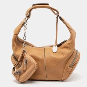 Tod's  Brown Leather Charlotte Hobo