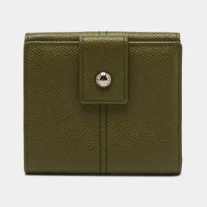 Tod's Green Leather French Wallet