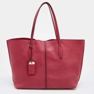 Pre Owned Tod's Pink Leather Medium Joy Shopper Tote